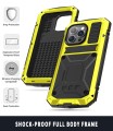 R-JUST Pancerne Etui Antywstrząsowe do iPhone 14 Pro żółte