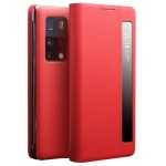 Qialino Etui Skórzany Pokrowiec Smart Cover Huawei Mate X2 czerwony