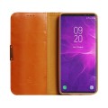 Klasyczne skórzne etui z klapką DZGOGO Royale II do Galaxy Note 9 - brązowe