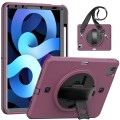 Bordowe Pancerne Etui z Uchwytem, Paskiem do iPad Air 10.9 2022/2020