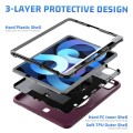 Bordowe Pancerne Etui z Uchwytem, Paskiem do iPad Air 10.9 2022/2020