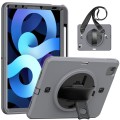 Szare Pancerne Etui z Uchwytem, Paskiem do iPad Air 10.9 2022/2020