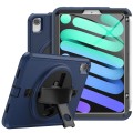 Granatowe Pancerne Etui z Uchwytem, Paskiem do iPad Mini 6