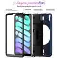 Granatowe Pancerne Etui z Uchwytem, Paskiem do iPad Mini 6