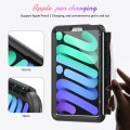 Czarne Pancerne Etui z Uchwytem, Paskiem do iPad Mini 6