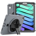Szare Pancerne Etui z Uchwytem, Paskiem do iPad Mini 6