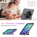 Szare Pancerne Etui z Uchwytem, Paskiem do iPad Mini 6