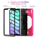 Różowe Pancerne Etui z Uchwytem, Paskiem do iPad Mini 6