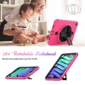 Różowe Pancerne Etui z Uchwytem, Paskiem do iPad Mini 6