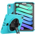 Niebieskie Pancerne Etui z Uchwytem, Paskiem do iPad Mini 6