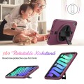 Bordowe Pancerne Etui z Uchwytem, Paskiem do iPad Mini 6