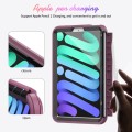 Bordowe Pancerne Etui z Uchwytem, Paskiem do iPad Mini 6
