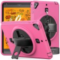 Różowe Pancerne Etui z Uchwytem, Paskiem do iPad Mini 5/4