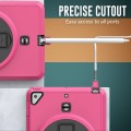 Różowe Pancerne Etui z Uchwytem, Paskiem do iPad Mini 5/4