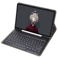 Granatowe Etui Klawiatura do Samsung Galaxy Tab S8 11 cali