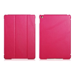 Skórzane Etui Smart Cover iCARER iPad Air 2 różowe