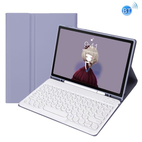 Fioletowe Etui Bezprzewodowa Klawiatura do Samsung Galaxy Tab S6 Lite