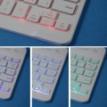 Złote Etui Podświetlana Klawiatura Samsung Galaxy Tab A7 Lite 8.7 T220/T225