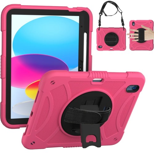 Pancerne Etui Obudowa z Uchwytem do iPad 10.9 2022 10 generacji różowe