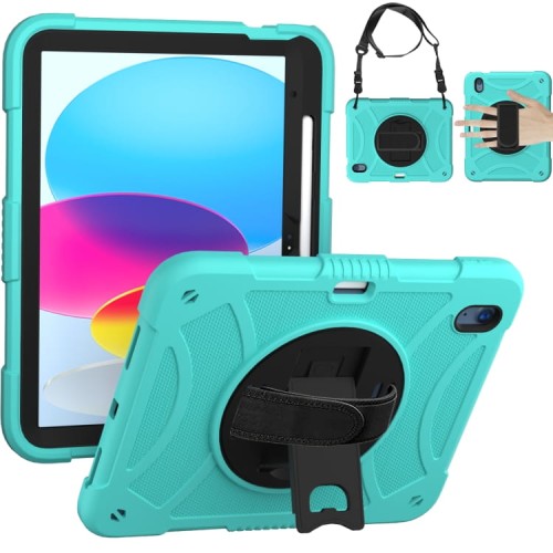 Pancerne Etui Obudowa z Uchwytem do iPad 10.9 2022 10 generacji zielone