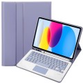 Fioletowe Etui Bezprzewodowa Klawiatura TouchPad do iPad 10.9 2022 10 generacji