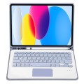 Fioletowe Etui Bezprzewodowa Klawiatura TouchPad do iPad 10.9 2022 10 generacji