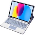 Fioletowe Etui Bezprzewodowa Klawiatura TouchPad do iPad 10.9 2022 10 generacji