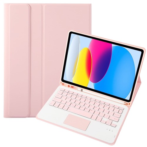 Różowe Etui Bezprzewodowa Klawiatura TouchPad do iPad 10.9 2022 10 generacja