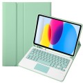 Zielone Etui Bezprzewodowa Klawiatura TouchPad do iPad 10.9 2022