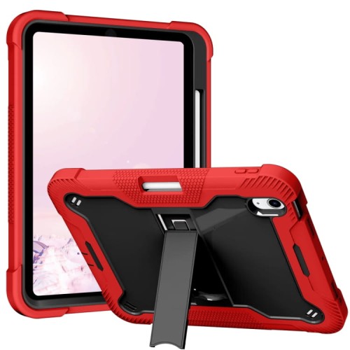 Mocne Etui Obudowa z Uchwytem do iPad 10.9 2022 10 generacji czerwono-czarne