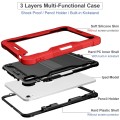 Mocne Etui Obudowa z Uchwytem do iPad 10.9 2022 10 generacji czerwono-czarne