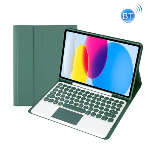 Zielone Etui Bezprzewodowa Klawiatura TouchPad do iPad 10.9 2022