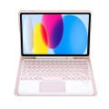 Różowe Etui Bezprzewodowa Klawiatura TouchPad do iPad 10.9 2022