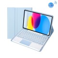 Niebieskie Etui Bezprzewodowa Klawiatura TouchPad do iPad 10.9 2022