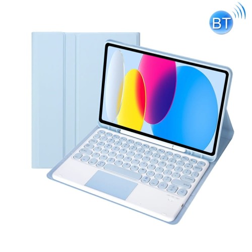 Niebieskie Etui Bezprzewodowa Klawiatura TouchPad do iPad 10.9 2022