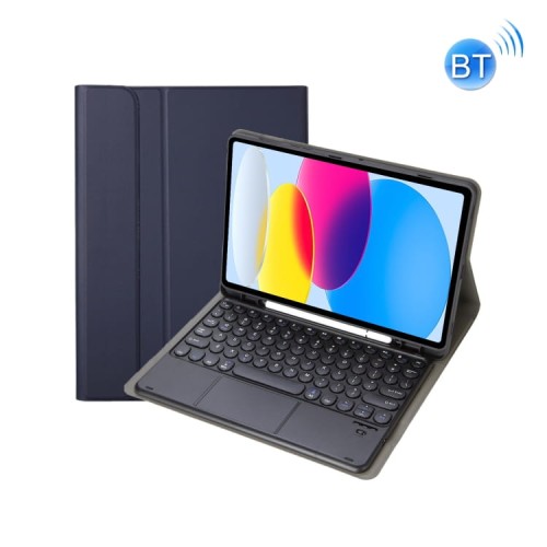 Granatowe Etui Bezprzewodowa Klawiatura TouchPad do iPad 10.9 2022