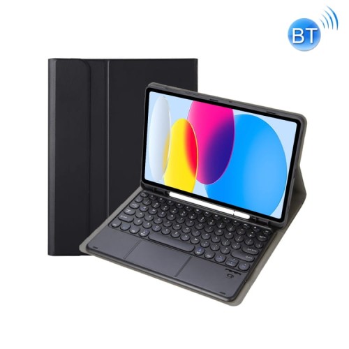 Czarne Etui Bezprzewodowa Klawiatura TouchPad do iPad 10.9 2022