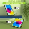 Mocne Etui Obudowa z Podstawką do iPad 10.9 2022 granatowo-zielone
