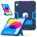 Mocne Etui Obudowa z Podstawką do iPad 10.9 2022 granatowo-niebieskie