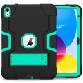 Mocne Etui Obudowa z Podstawką do iPad 10.9 2022 czarno-zielone