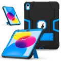 Mocne Etui Obudowa z Podstawką do iPad 10.9 2022 czarno-niebieskie