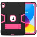 Mocne Etui Obudowa z Podstawką do iPad 10.9 2022 czarno-różowe