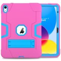 Mocne Etui Obudowa z Podstawką do iPad 10.9 2022 różowo-niebieskie
