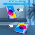 Mocne Etui Obudowa z Podstawką do iPad 10.9 2022 różowo-niebieskie