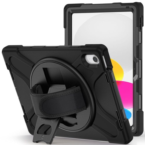 Pancerne Etui Obudowa z Uchwytem do iPad 10.9 2022 10 generacji czarne