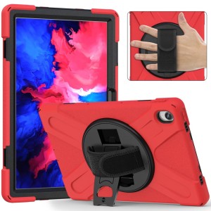 Shockproof Pancerne Etui z Uchwytem do Lenovo Tab 11 / P11 Plus czerwone
