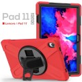 Shockproof Pancerne Etui z Uchwytem do Lenovo Tab 11 / P11 Plus czerwone