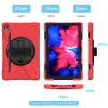Shockproof Pancerne Etui z Uchwytem do Lenovo Tab 11 / P11 Plus czerwone
