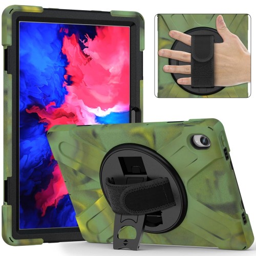 Shockproof Pancerne Etui z Uchwytem do Lenovo Tab 11 / P11 Plus zielone