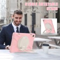 Shockproof Pancerne Etui z Paskiem, Uchwytem do Lenovo Tab M10 10.1 3 generacji różowe